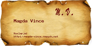 Magda Vince névjegykártya